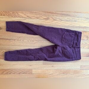 Old Navy Women's Deep Purple corduroy rockstar super Skinny high waisted Jeans